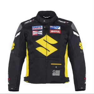 Suzuki Yellow Textile Motorcycle Jacket