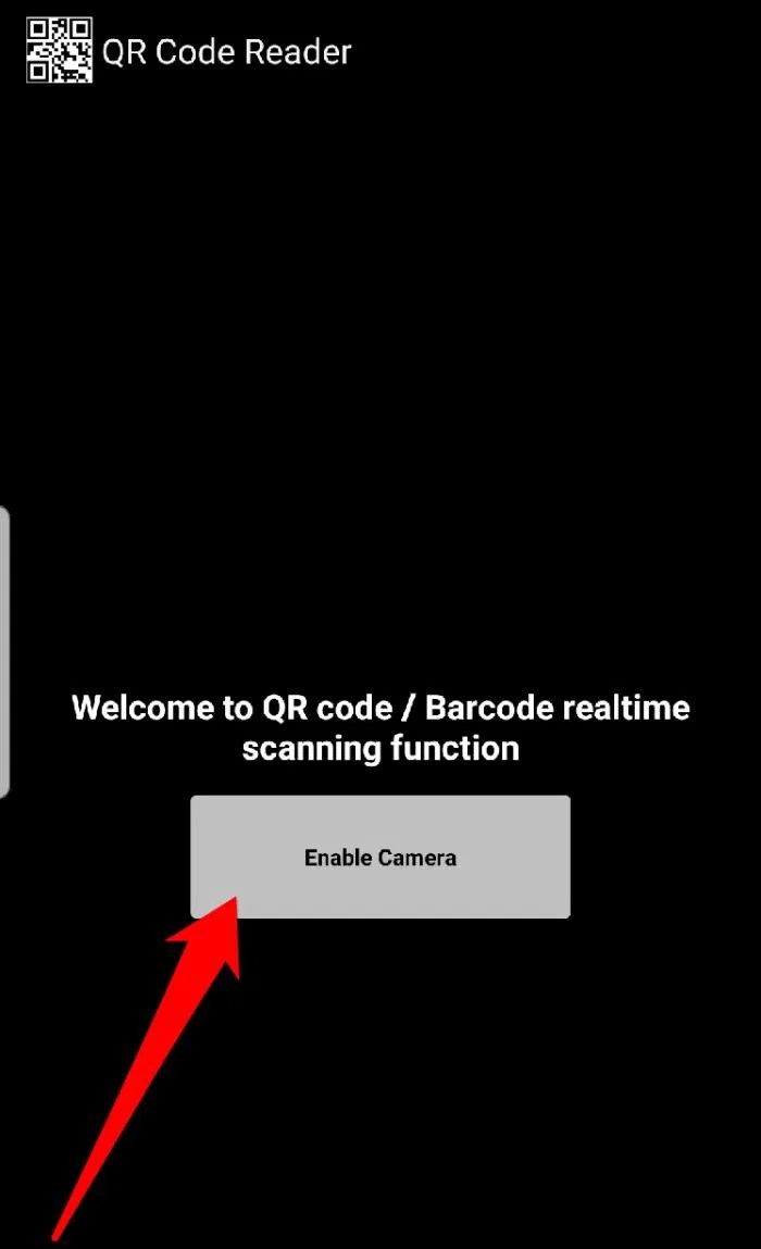 Read Qr Code Android Qr Code Reader Enable Camera