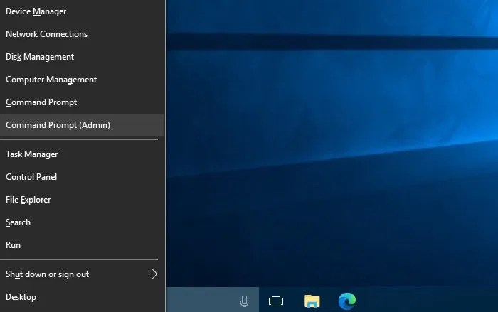 ملف موجه أوامر Windows افتح مسؤول موجه الأوامر Windows10