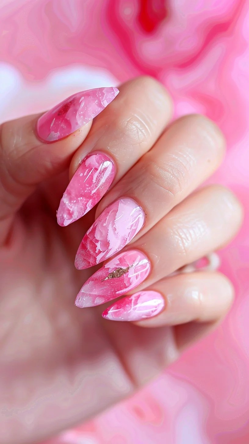 28 pink quartz nail designs for a pretty pink manicure