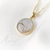 Zoe Gold Initial from hair