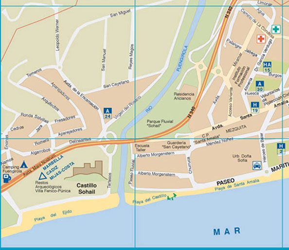 Fuengirola Mapa Turistico Foto Com Fuengirola Map 2 