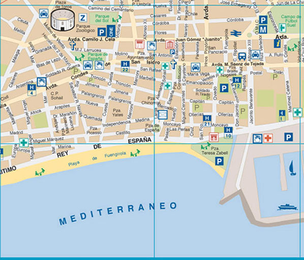 Fuengirola Mapa Tur Stico Arsecultur Com Fuengirola Map 4 