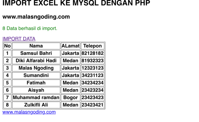 Import data excel. Import data excel