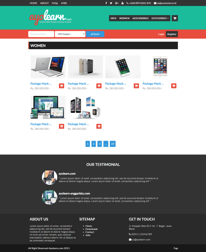 Membuat Template Toko Online Dengan Html Dan Css Malas Ngoding