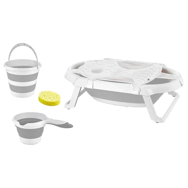BabyJem Foldable Bathtub Set, 5pcs. - 0+ Month