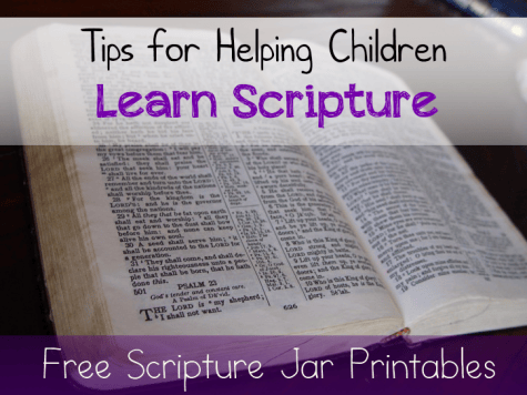 Learn With Scriptures Helping Children Learn Scripture (and free Scripture Printables ...