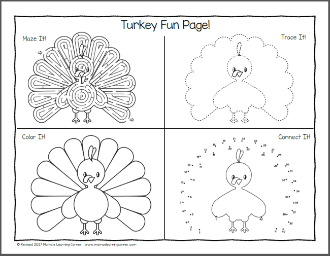 Free Kindergarten and First Grade Worksheet Sampler Packet - Mamas