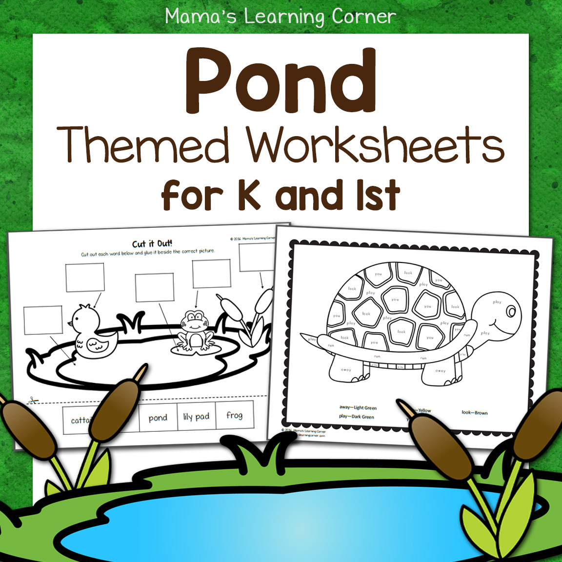 pond worksheets for kindergarten and first grade mamas learning corner