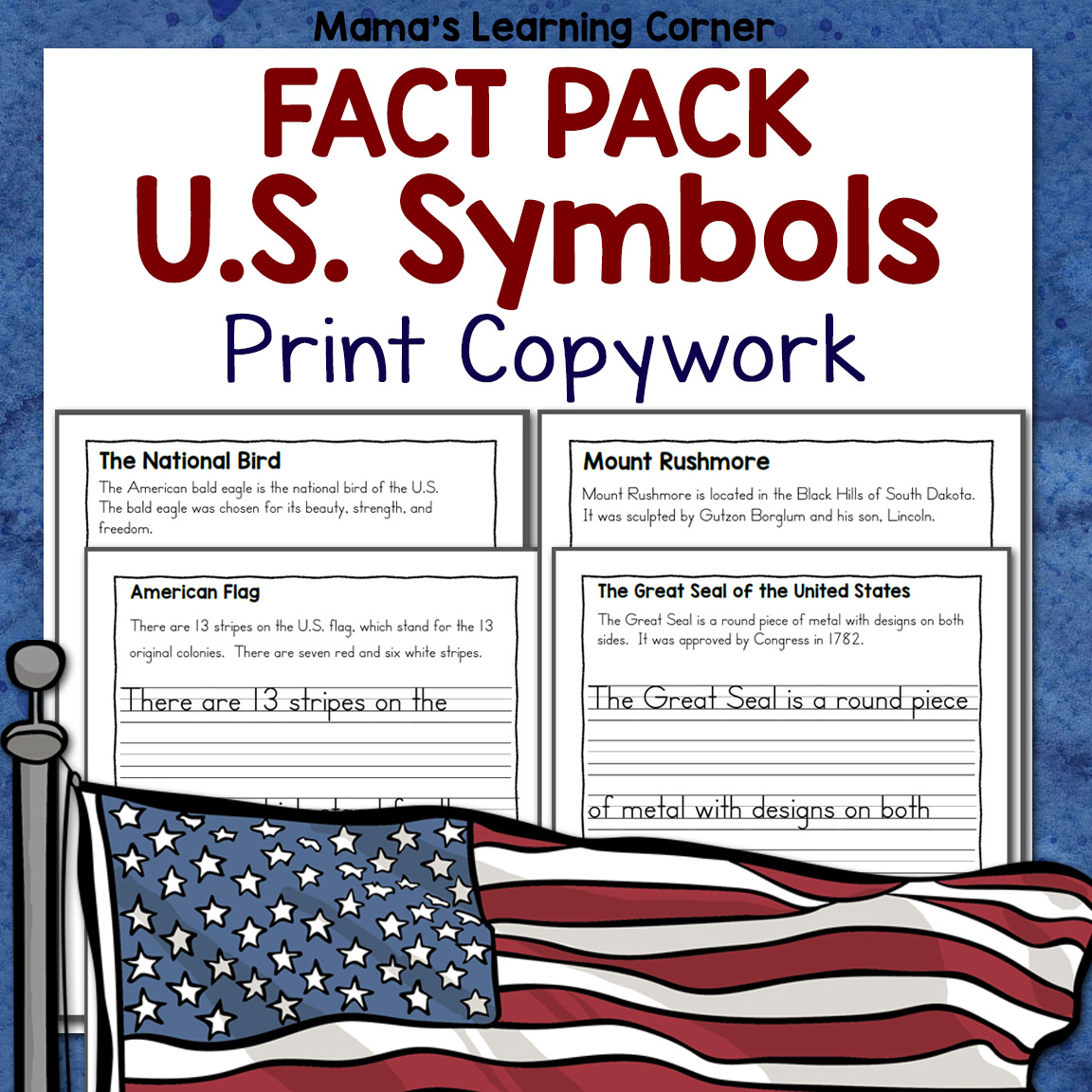 Describes symbols central to the identity and character of the united states, . Handwriting Worksheets For Kids Dolch First Grade Words Mamas Learning Corner