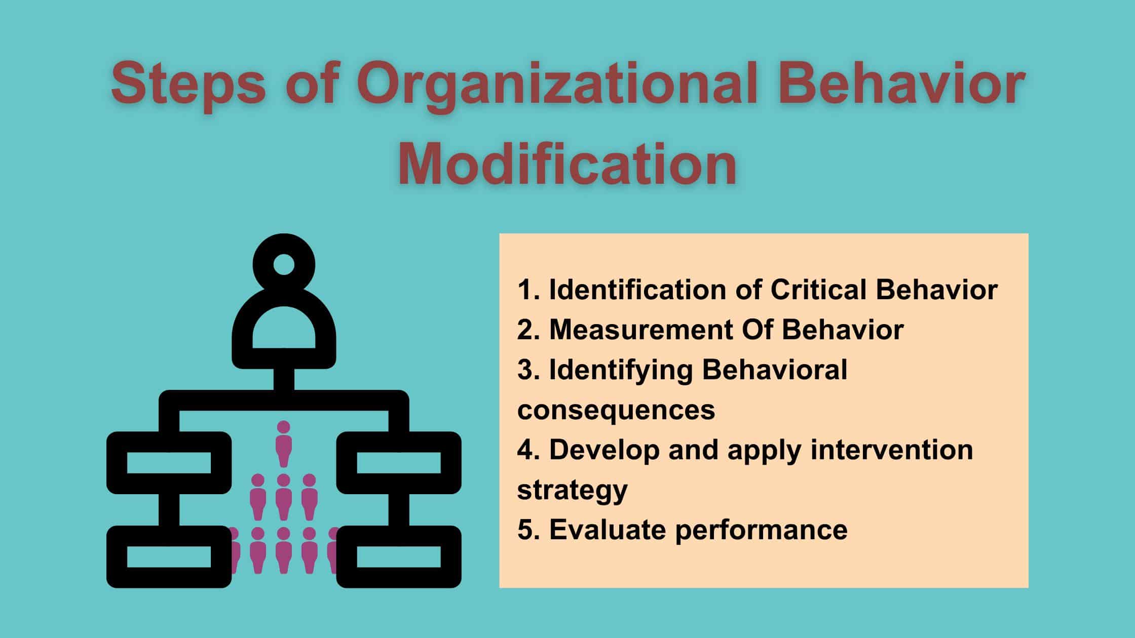 Steps of Organizational Behavior Modification