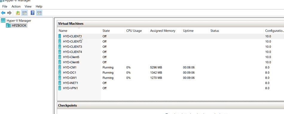 Create SCCM Lab using MEM Evaluation Lab Kit 14 Hyper-V SCCM Lab