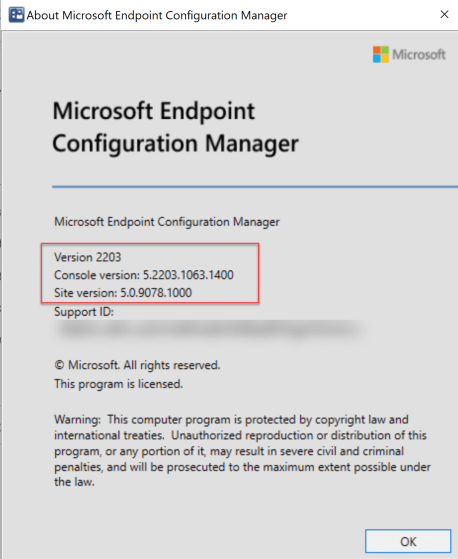 SCCM 2203 – Step by step Upgrade guide for ConfigMgr 2203 22 Configuration Manager console