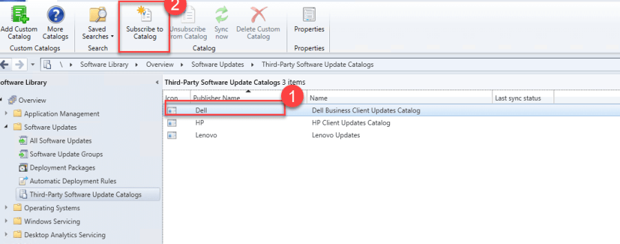 How to install Dell Lenovo third-party updates using SCCM 9 Dell drivers Subscribe to Catalog