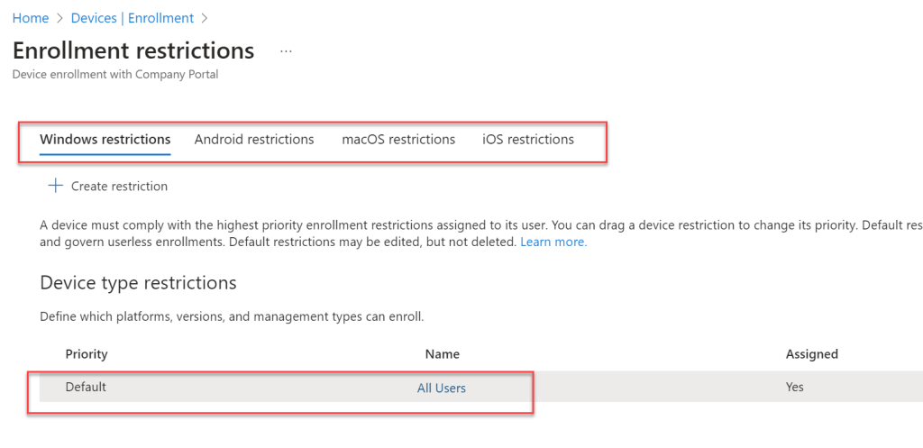 Usage of Windows Corporate identifiers 2 WinCorpIdentifier 02