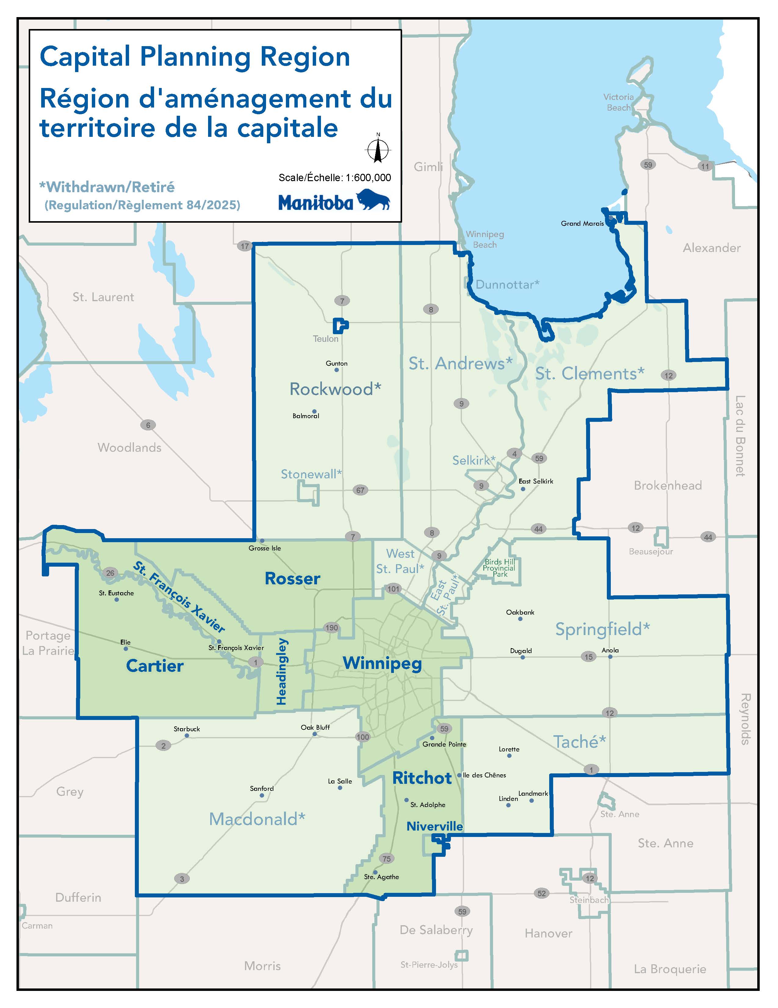 Province Of Manitoba Mr Winnipeg Region Cpr Map.