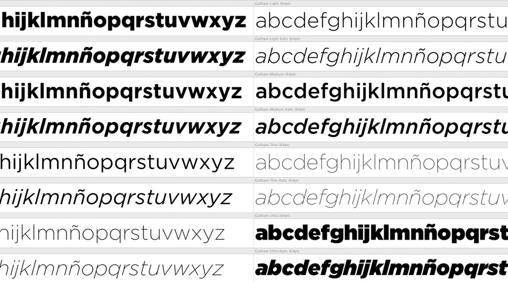 Tipografía Gotham
