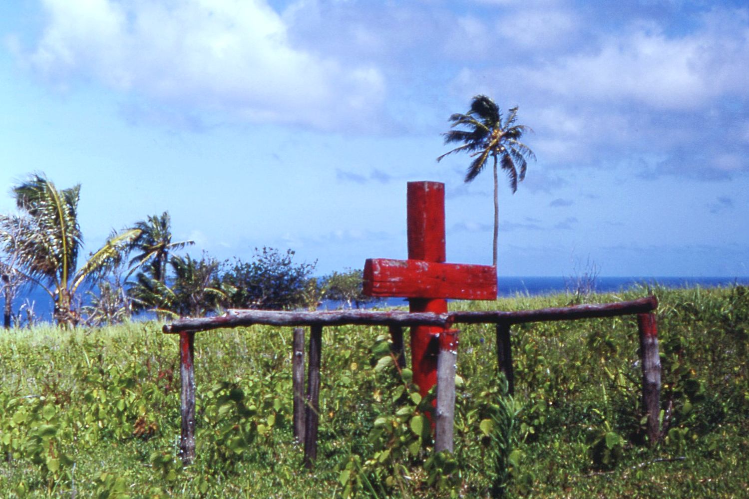 Cruz ceremonial del culto en Tanna