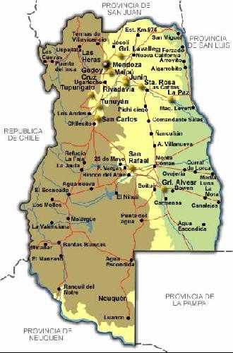 Mendoza Printable Tourist Map The Most Complete Guide Of Visiting Mapa Geografico De Mendoza 