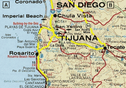 Mapa De Tijuana Mapa De Tijuana 