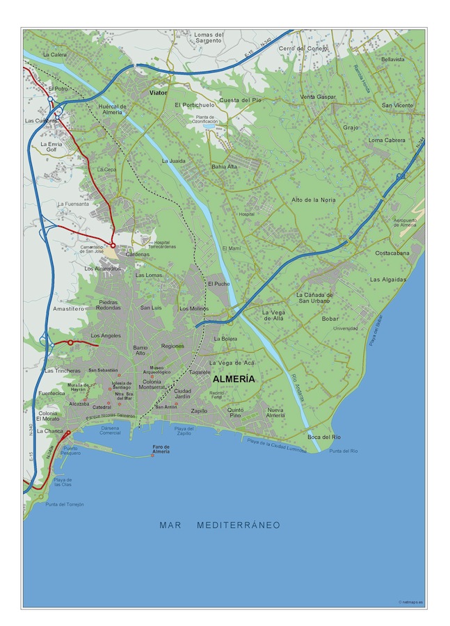 Mapa Digital Almeria Download Mapa Digital Almeria Vector Maps Eps Mapa Digital Almeria 