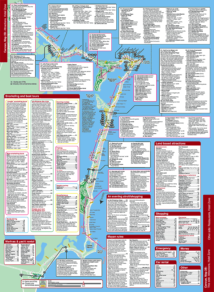 Cancun Map Travel Guide Mapchick Maps Guides.