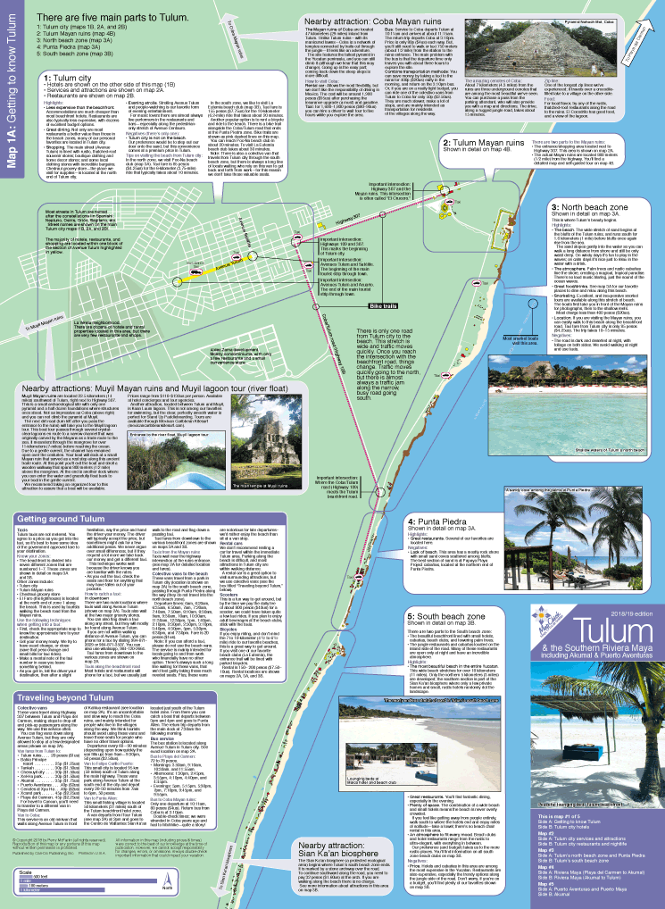 Tulum Ruins Beach Maps.