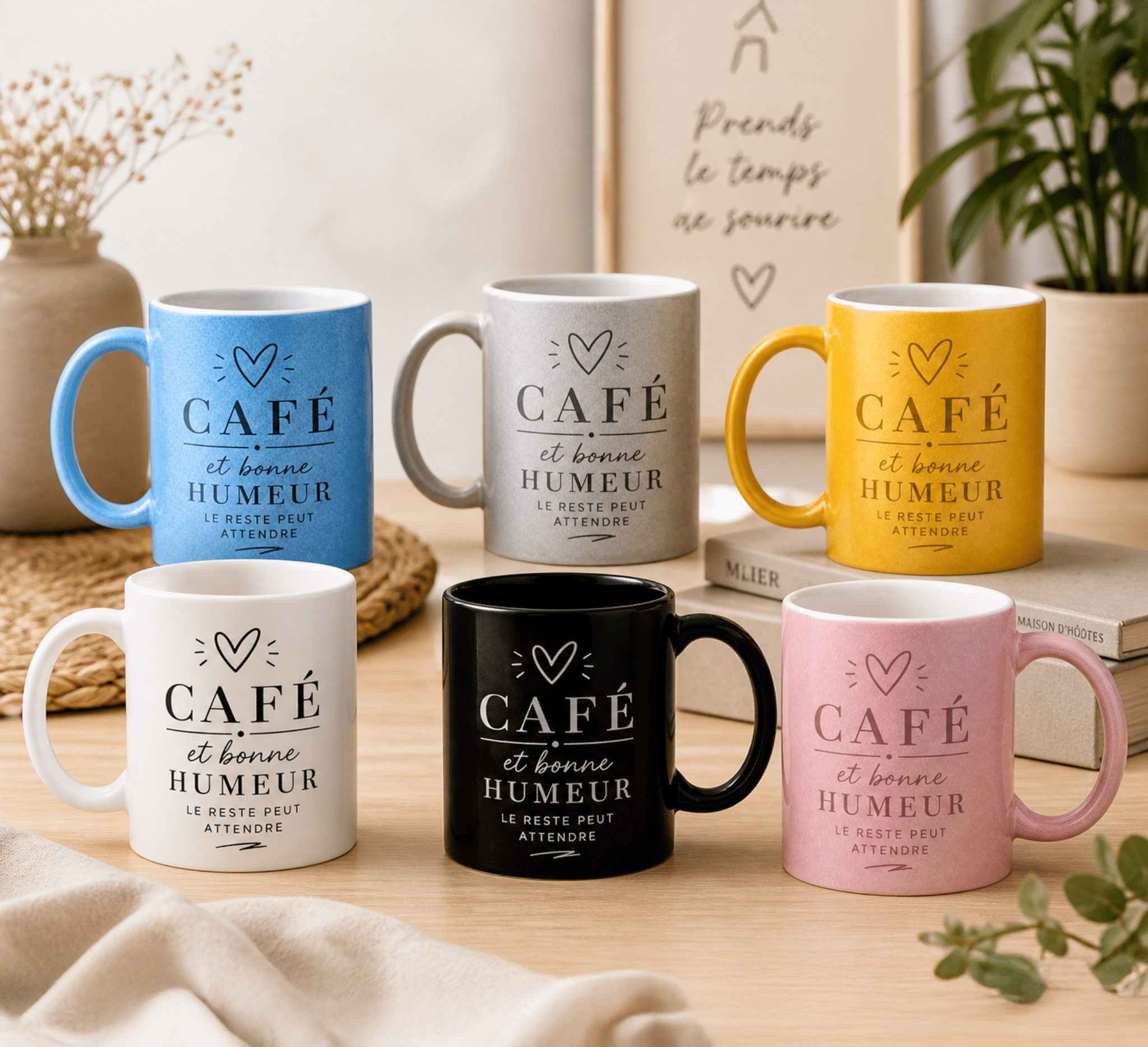 Mug "Café et bonne humeur"