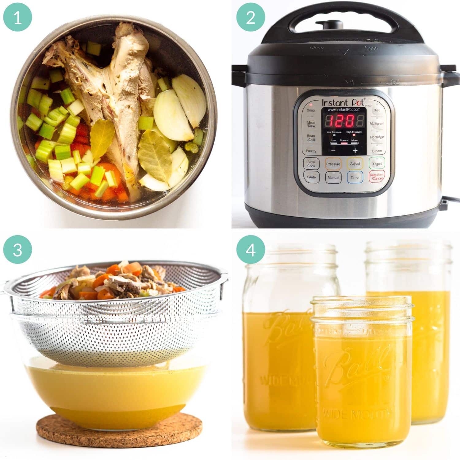 Turkey Carcass Broth Slow Cooker
