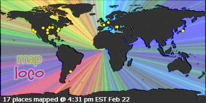 Locations of Site Visitors