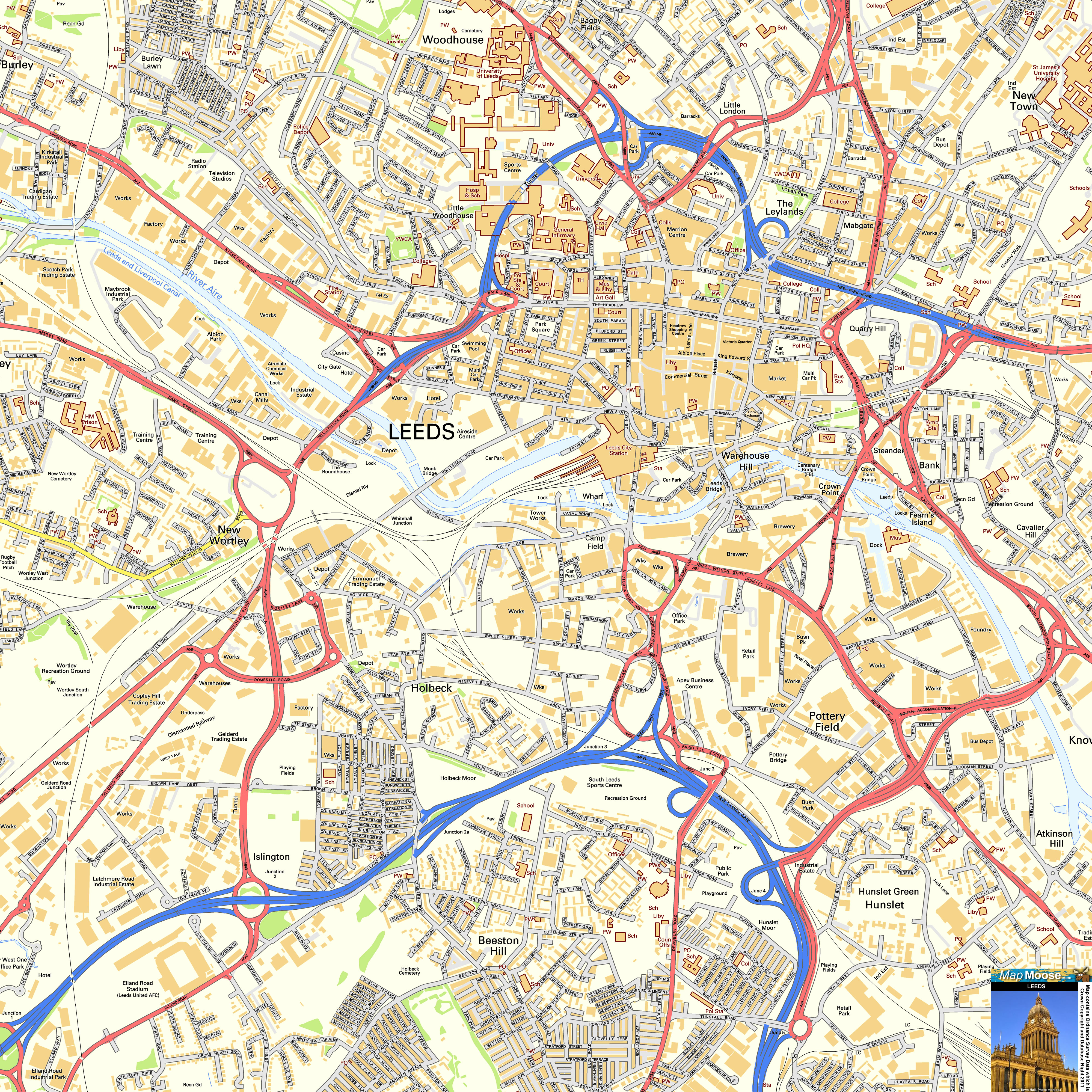 Leeds United Kingdom Map At Justin Wells Blog Leeds 