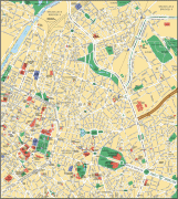 Pilis es budai hegyek, turista terkep / tourist map / topo map. Terkep Brusszel Fovarosi Regio Brussels Map N All Com