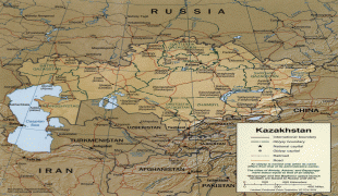HartÄ Kazahstan Republic Of Kazakhstan Map N All Com