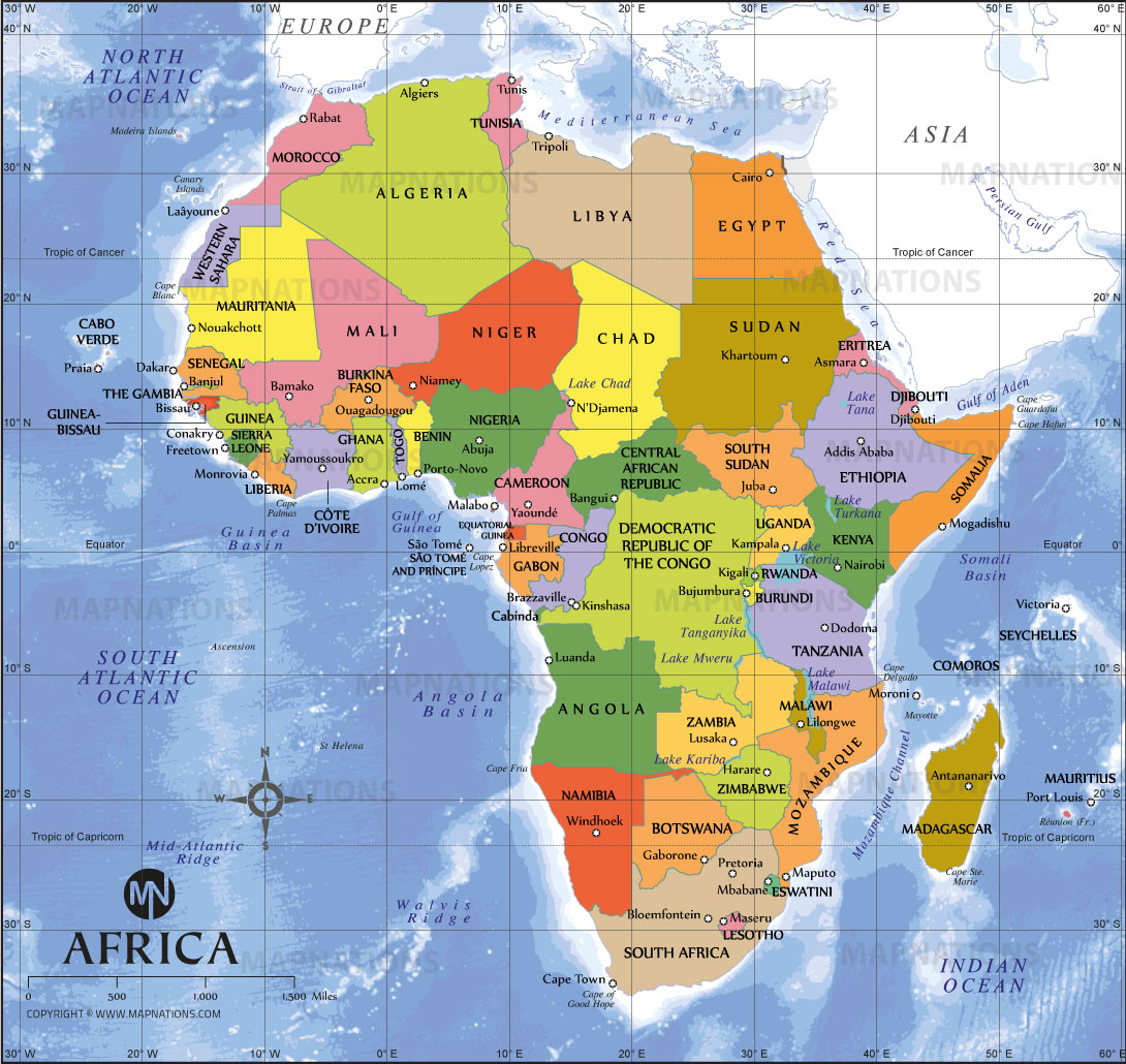 Map Of Africa Regions Geographic Divisions Of African Countries Africa Map 