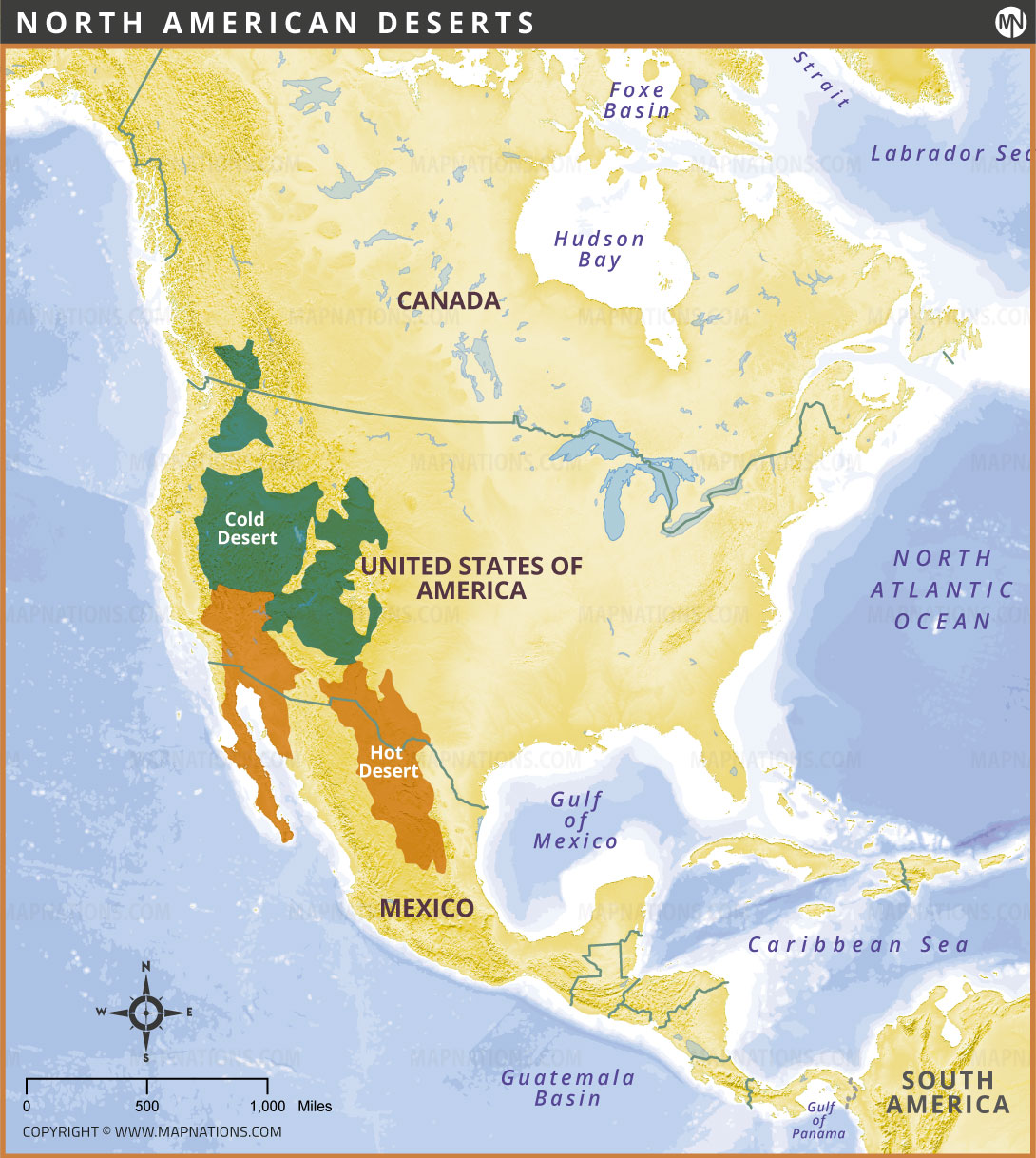 Where Are Cold Deserts Located Desert Map 