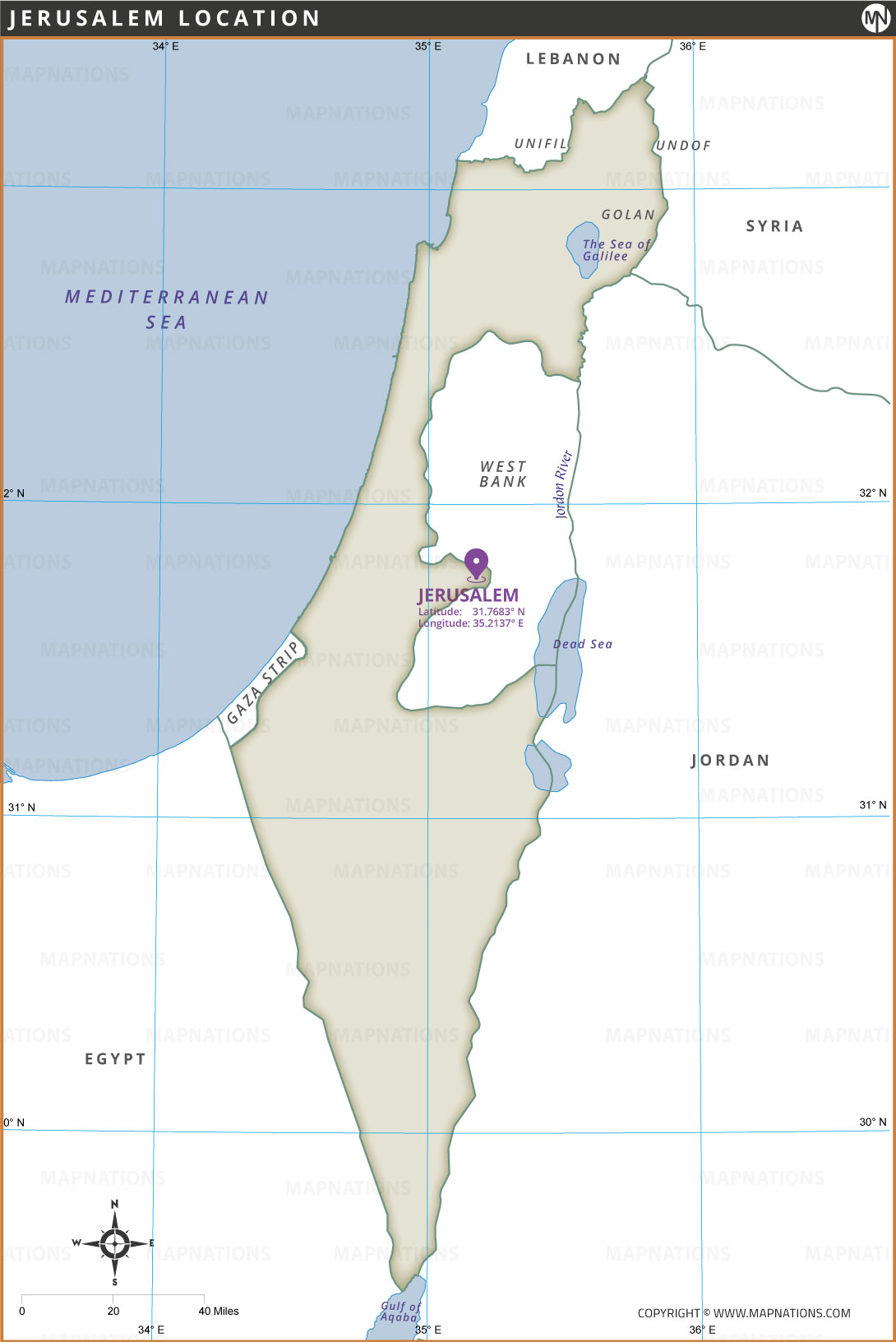 Political Map Of Israel Districts Boundaries And Major Cities Where Is Jerusalem 