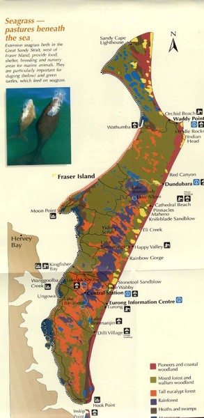 Fraser island map