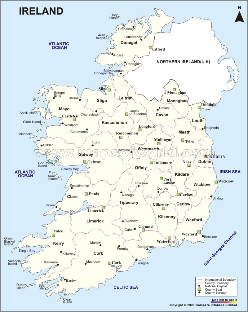 Counties In Ireland Map Printable Floris Anestassia Free Word Template Ireland Political Map 