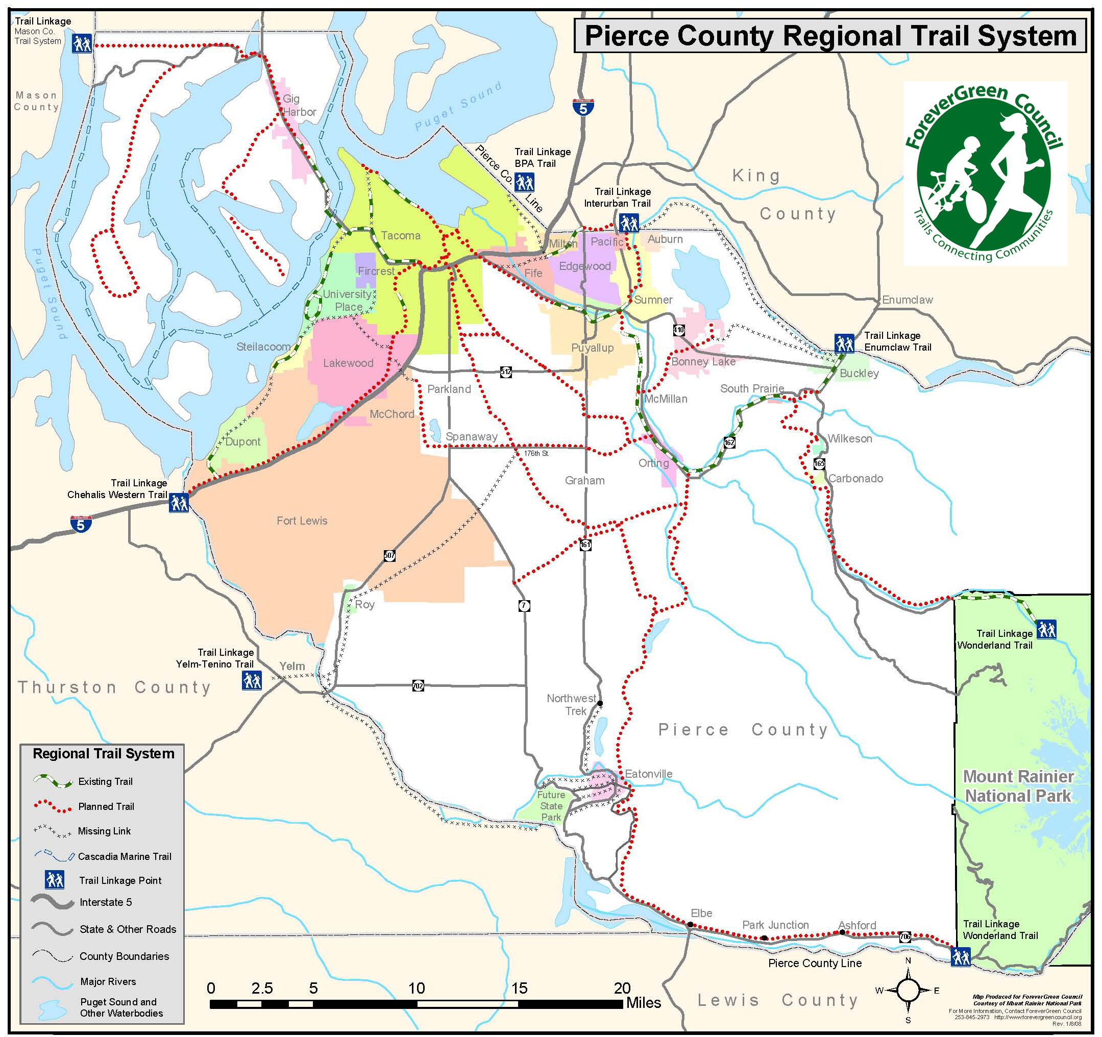 Pierce And King County Map At Fanny Payton Blog Pierce County Regional Trail Map 