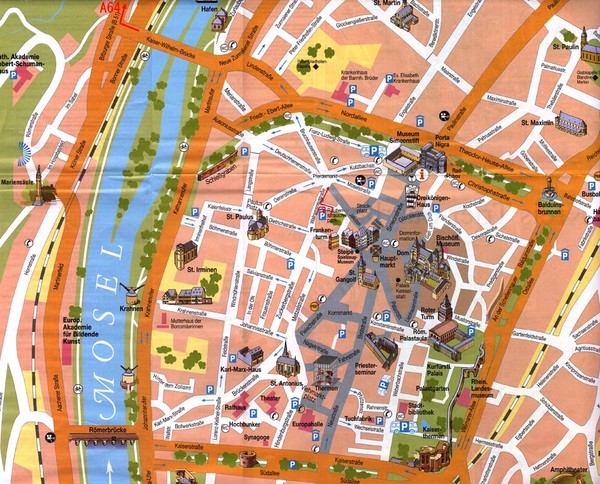 Trier city map