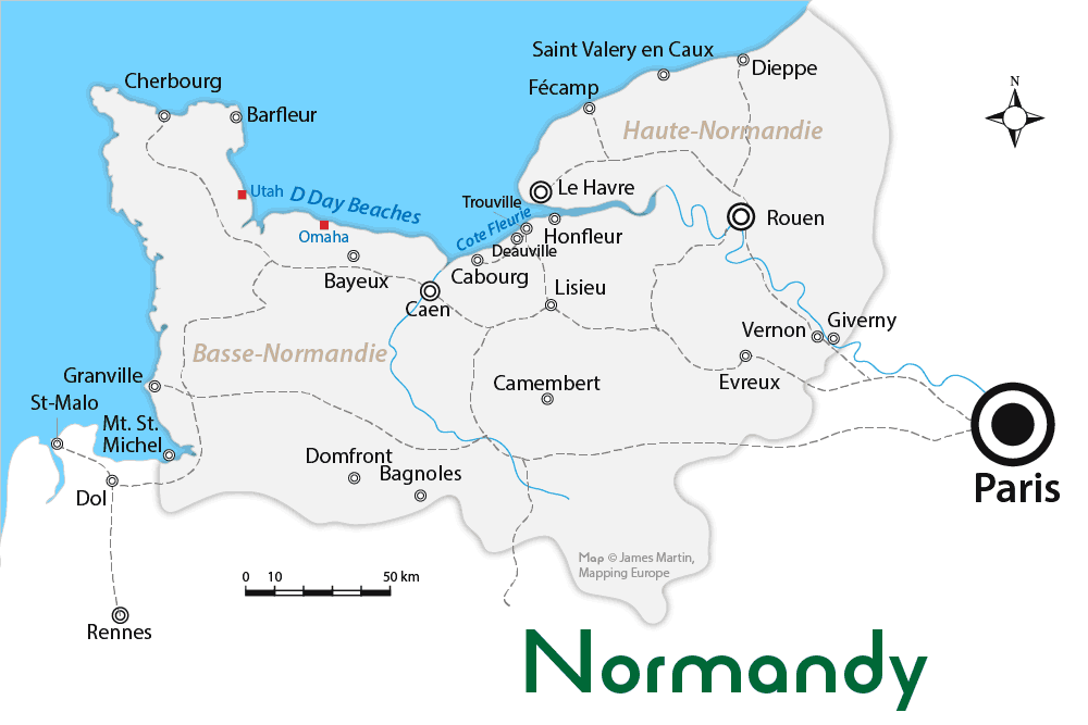 France Map Normandy Normandy Map 