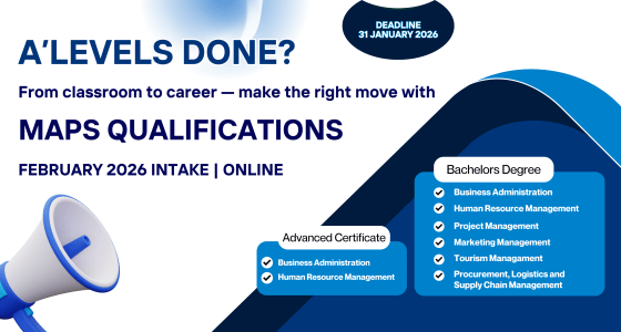 Shape Your Future With MAPS College February 2026 Intake Now Open Feb2026 Intake Banner 560x300 
