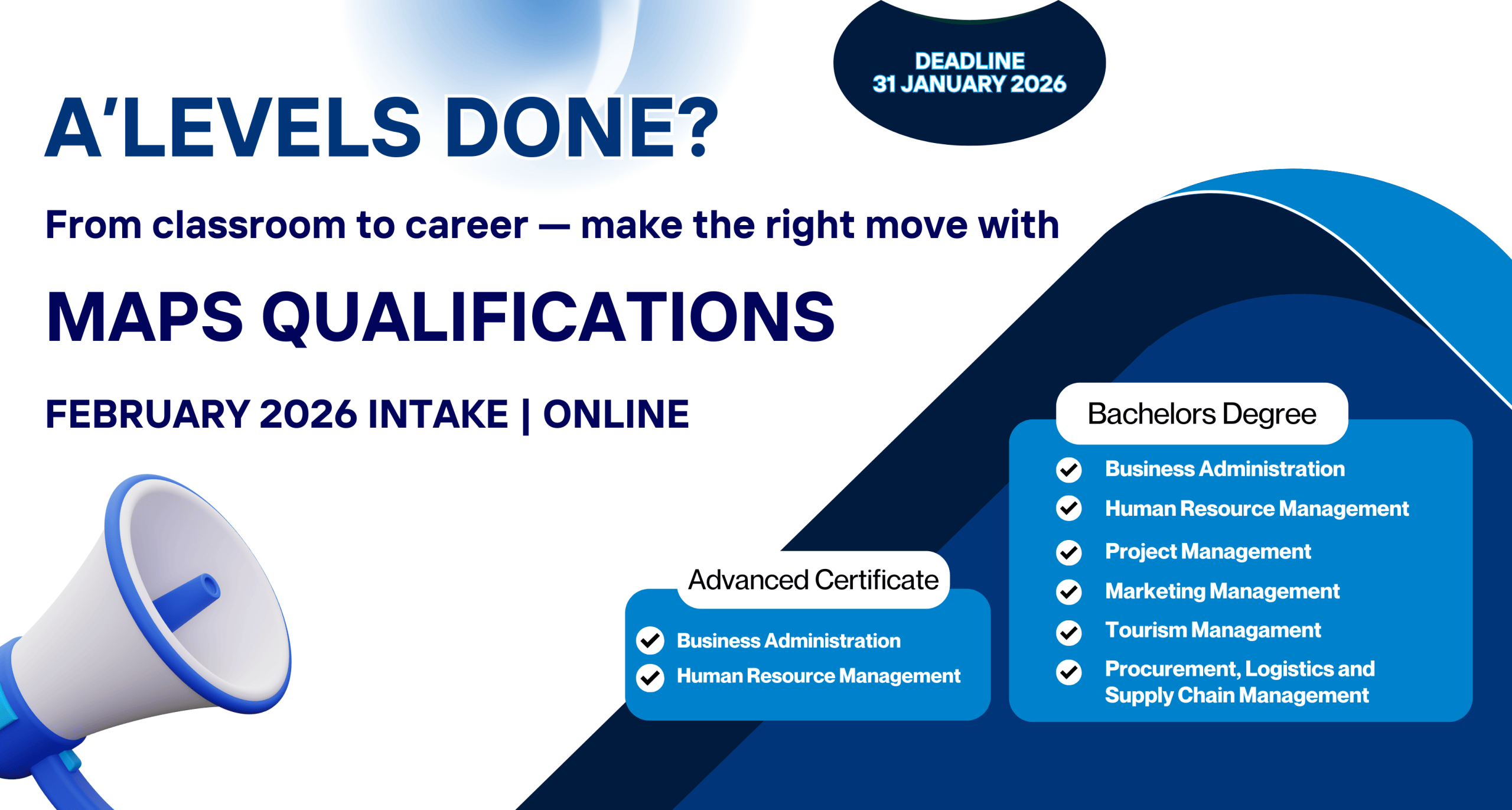 Shape Your Future With MAPS College February 2026 Intake Now Open Feb2026 Intake Banner Scaled 