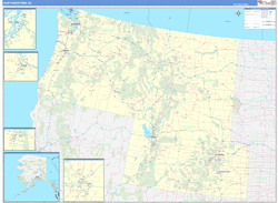 US Northwest Regional Wall Maps MapSales 
