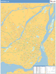 Montreal Quebec Wall Maps Mapsales.