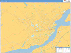 Quebec City Quebec Wall Maps MapSales Quebec City 