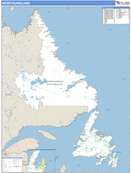 And Labrador Wall Maps MapSales And Labrador 