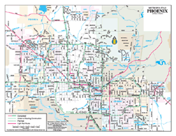 Phoenix Arizona Wall Maps MapSales 70844 