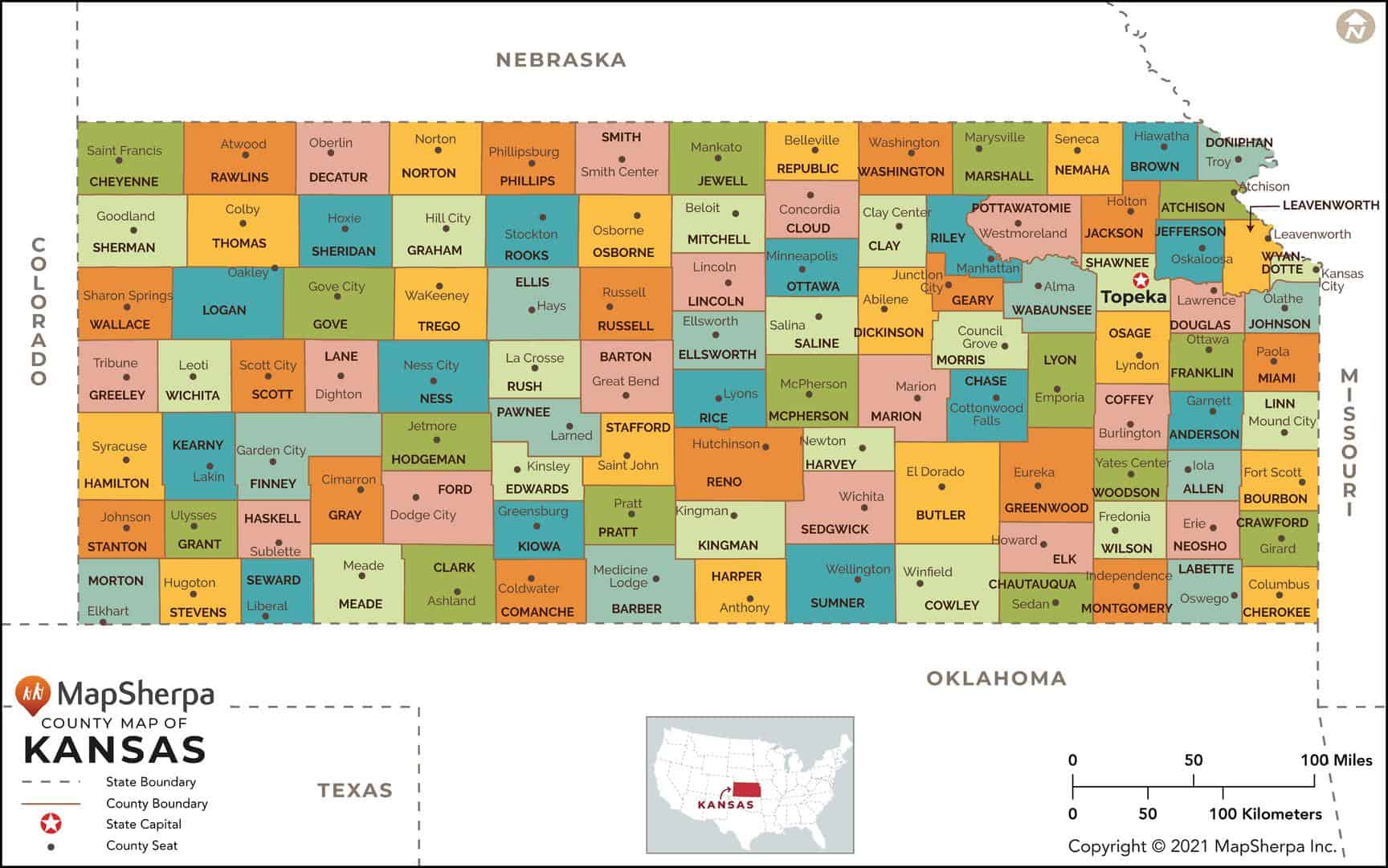 Ks County Map Map Of Kansas By County Counties In Which Feedlot Soil Mow Cnty KS36 Large 2 