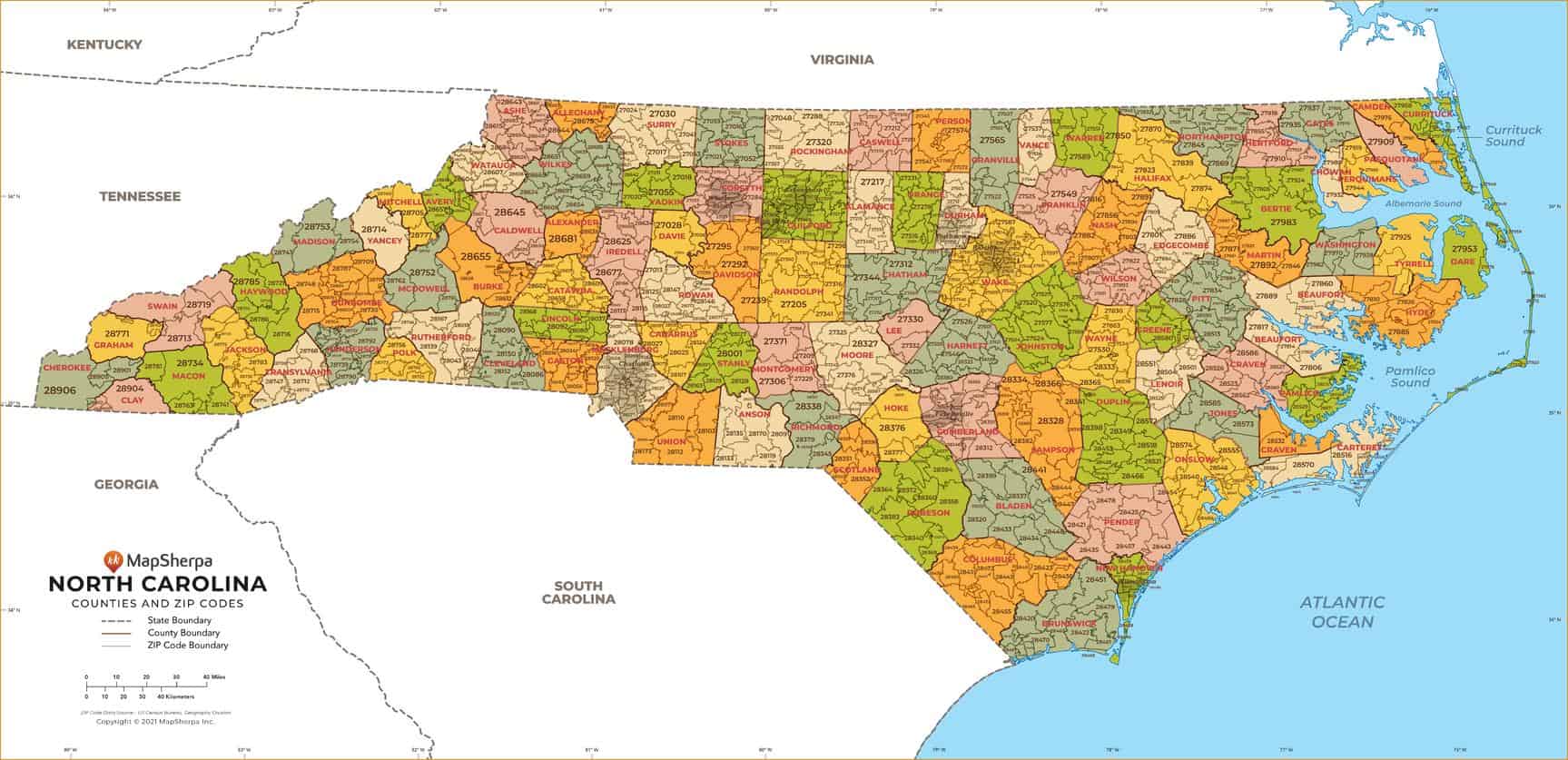 Zip Codes Of North Carolina H Ng D N Chi Ti T V H P D N Mow Cntyzip NC36 Large 1 
